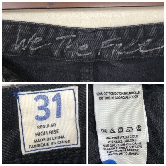 ✖️SOLD✖️•FREE PEOPLE• Vintage Crop High Rise Jeans - Picture 7 of 8